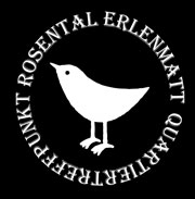 Logo of the Rosental Erlenmatt cultural event featuring a stylized bird design.
